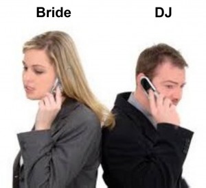 Bride and DJ